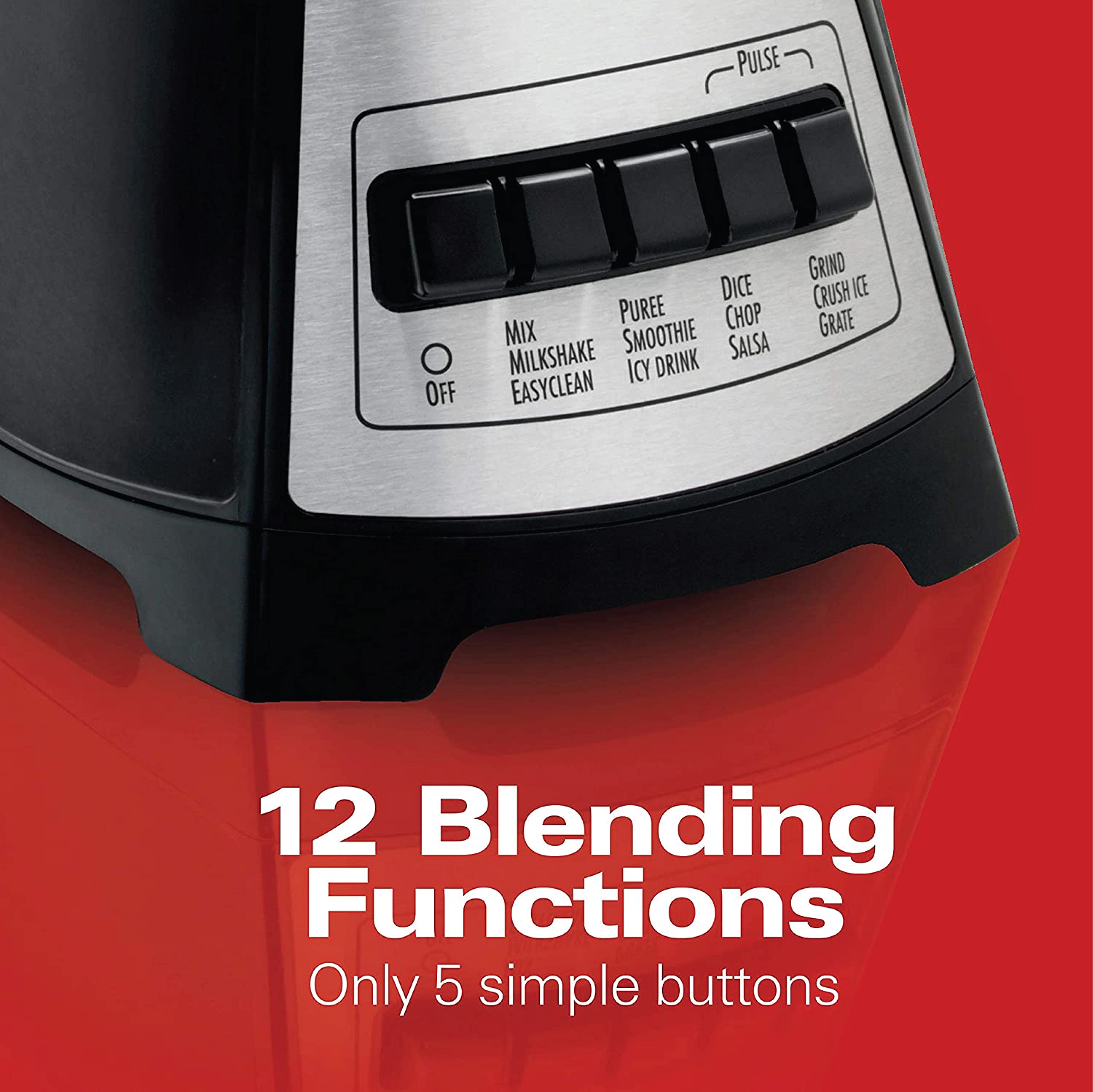 Hamilton Beach 1.4L Multiblend Blender With 12 Functions For Puree, Crush Ice هاملتون بيتش خلاط متعدد الخلطات سعة 1.4 لتر مع 12 وظيفة للهرس وسحق الثلج والمخفوق والسموذي Hamilton Beach 1.4L Multiblend Blender With 12 Functions For Puree, Crush Ice هاملتون بيتش خلاط متعدد الخلطات سعة 1.4 لتر مع 12 وظيفة للهرس وسحق الثلج والمخفوق والسموذي